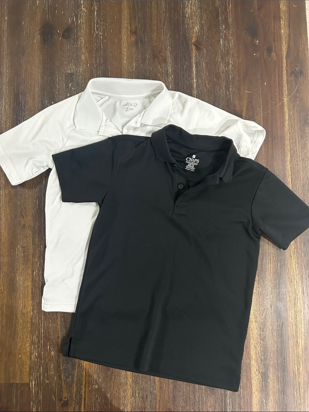 Chaps Kids & bcg Polo Shirt Set in Black and White